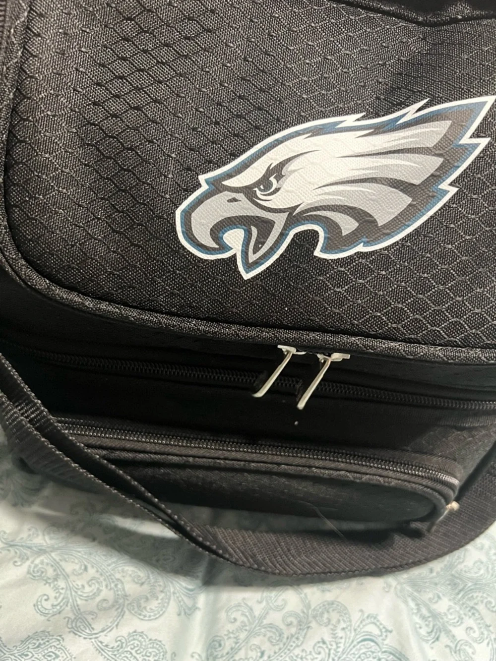 Philadelphia Eagles Black Insulated Lunch Cooler Bag - Official NFL Logo - Picture 6 of 8